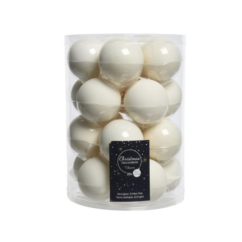 SFERA VETRO D.6CM. MIX BIANCO